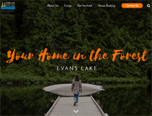 Tablet Screenshot of evanslake.com